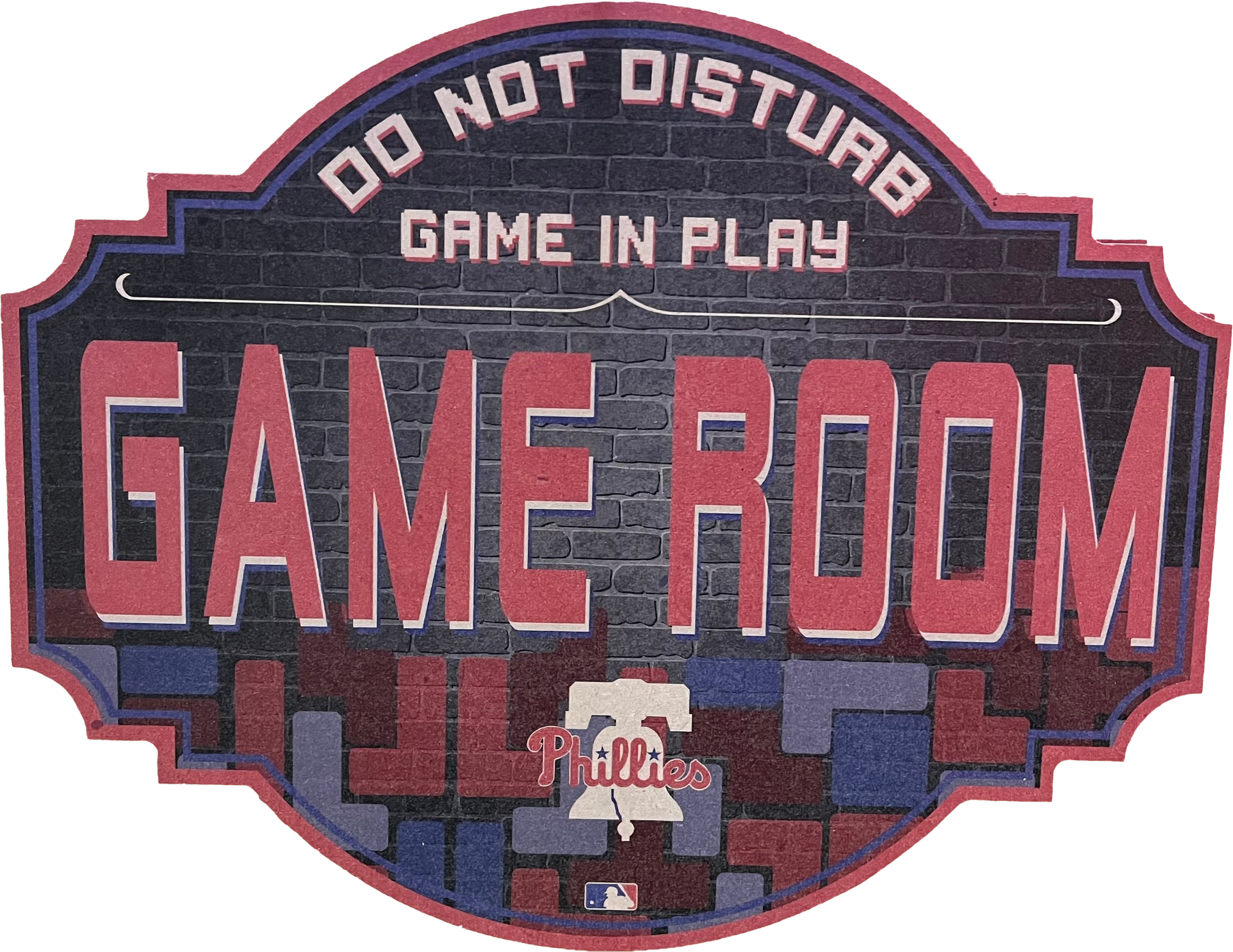 Philadelphia Phillies 12" Game Room Wood Sign - Dynasty Sports & Framing 