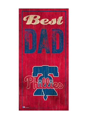 Philadelphia Phillies Dad Wood Sign - Dynasty Sports & Framing 