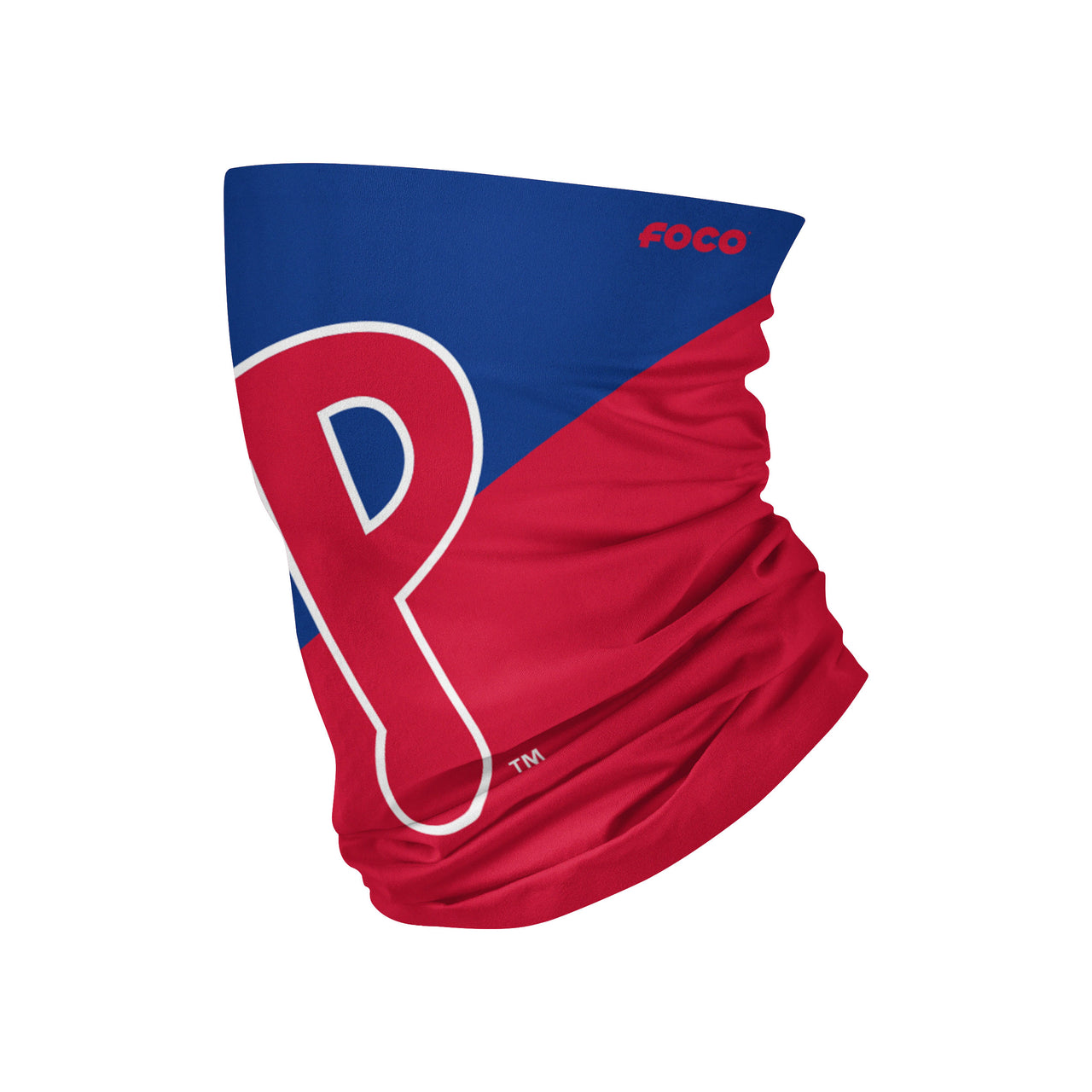 Philadelphia Phillies Colorblock Big Logo Gaiter Scarf - Dynasty Sports & Framing 