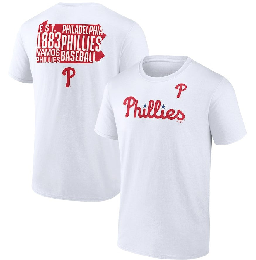 Philadelphia Phillies Hometown Hot Shot T-Shirt - White - Dynasty Sports & Framing 