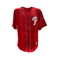 Philadelphia Phillies Red Logo Baseball Jersey - Dynasty Sports & Framing 