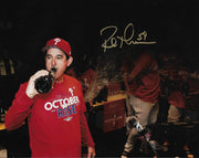 Rob Thomson 2022 NL Champions Locker Room Celebration Philadelphia Phillies Autographed Photo - Dynasty Sports & Framing 