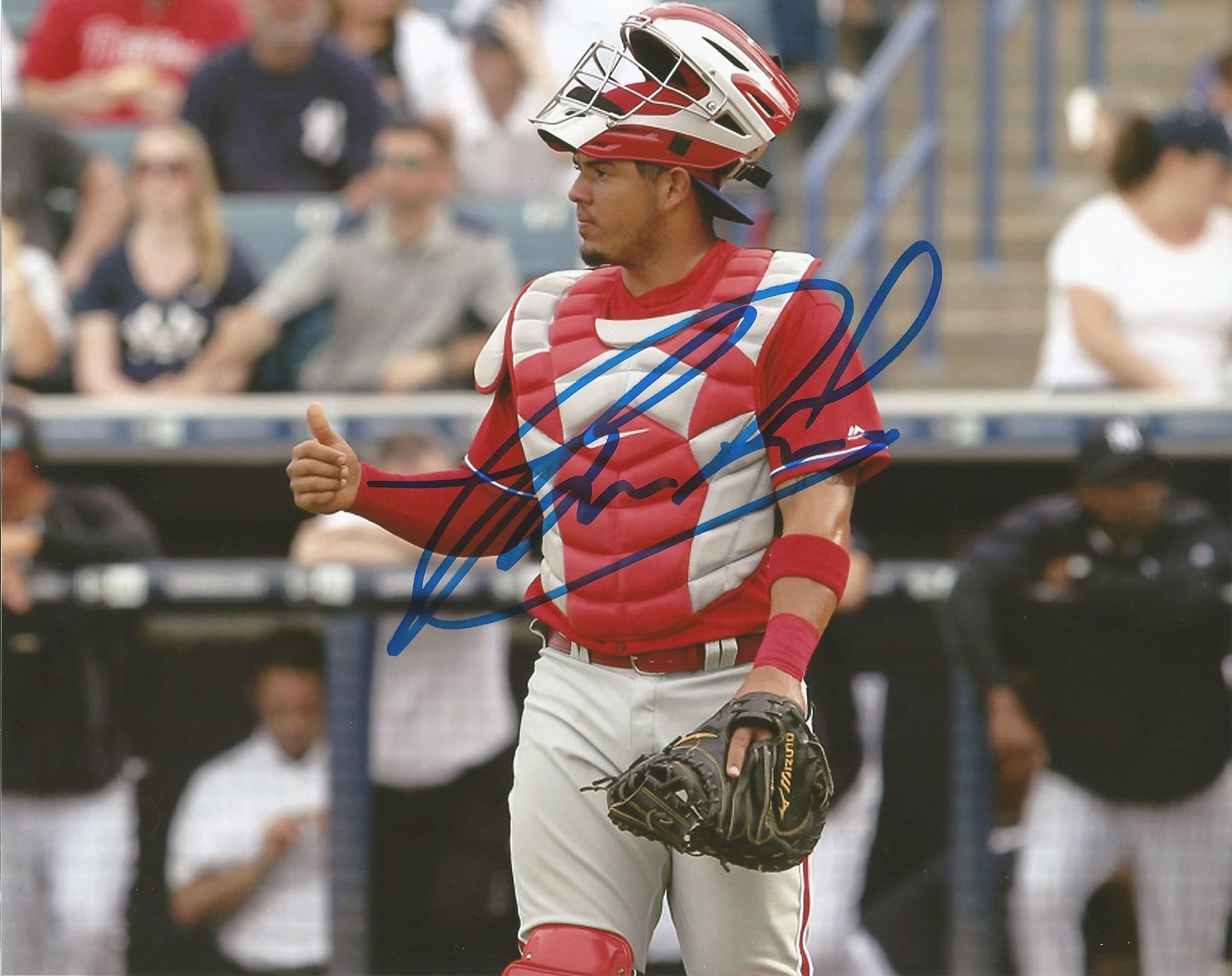 Jorge Alfaro Catcher Autographed Philadelphia Phillies 11" x 14" Baseball Photo - Dynasty Sports & Framing 