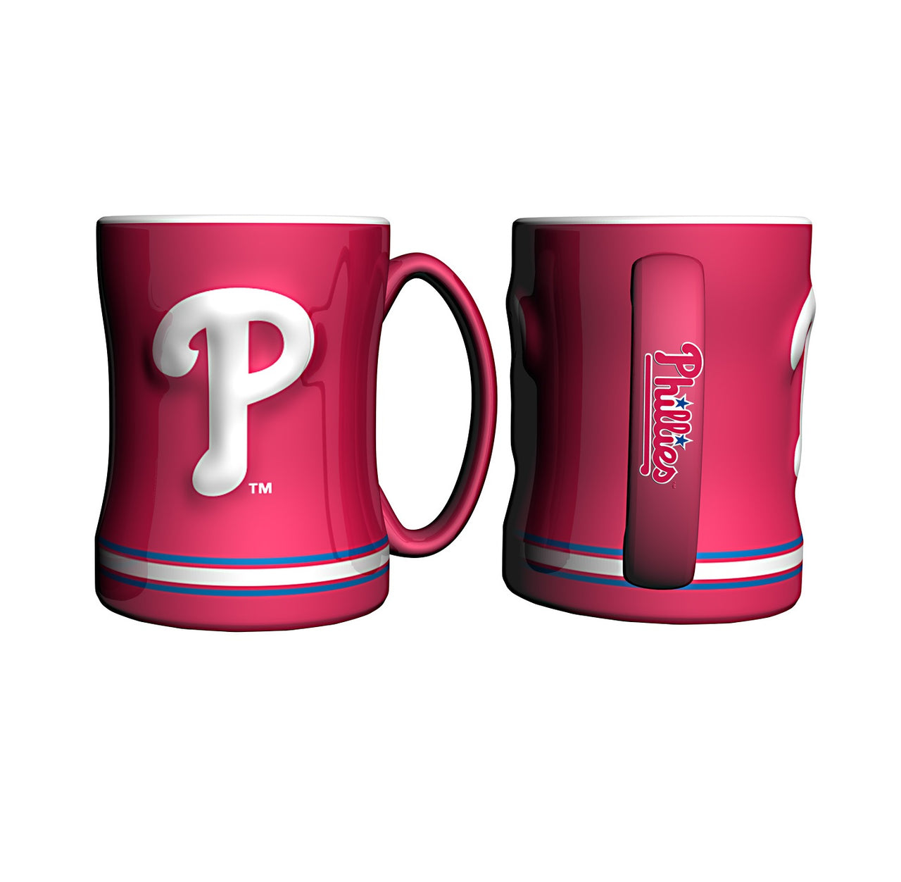 Philadelphia Phillies MLB Baseball Logo Relief 14 oz. Mug - Dynasty Sports & Framing 