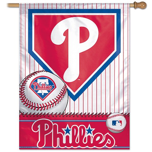 Philadelphia Phillies MLB Baseball Vertical Flag - Dynasty Sports & Framing 