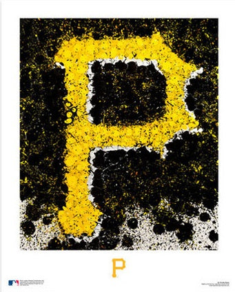 Pittsburgh Pirates Timothy Raines Logo Art 16" x 20" Baseball Photo - Dynasty Sports & Framing