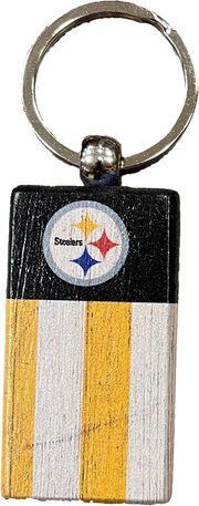 Pittsburgh Steelers Rectangle Flag Keychain - Dynasty Sports & Framing 