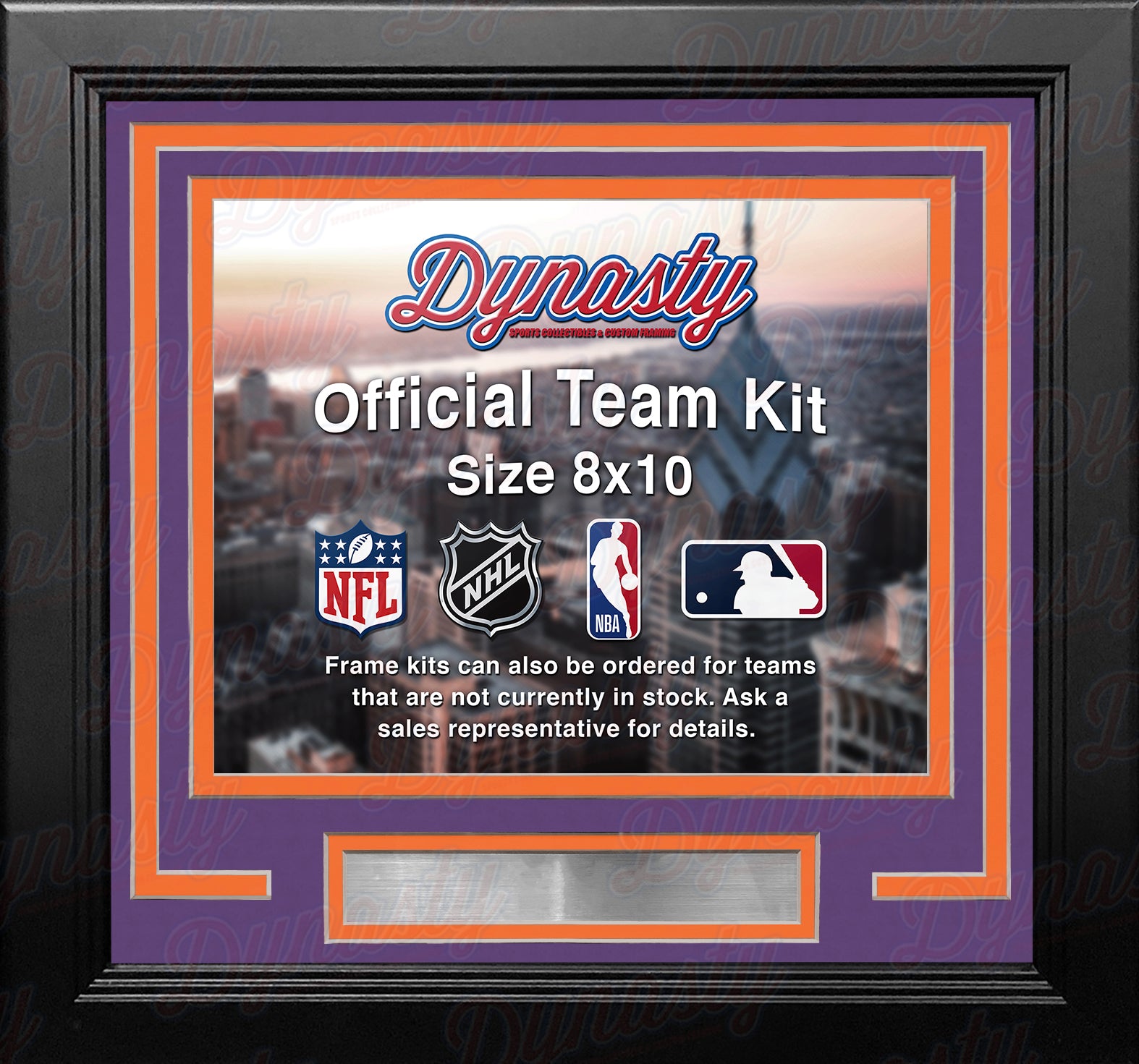 Phoenix Suns Custom NBA Basketball 8x10 Picture Frame Kit (Multiple Colors) - Dynasty Sports & Framing 