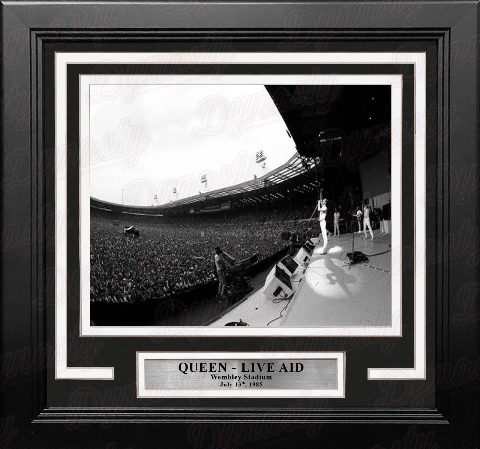 Queen Live Aid 1985 8" x 10" Framed Concert Photo - Dynasty Sports & Framing 