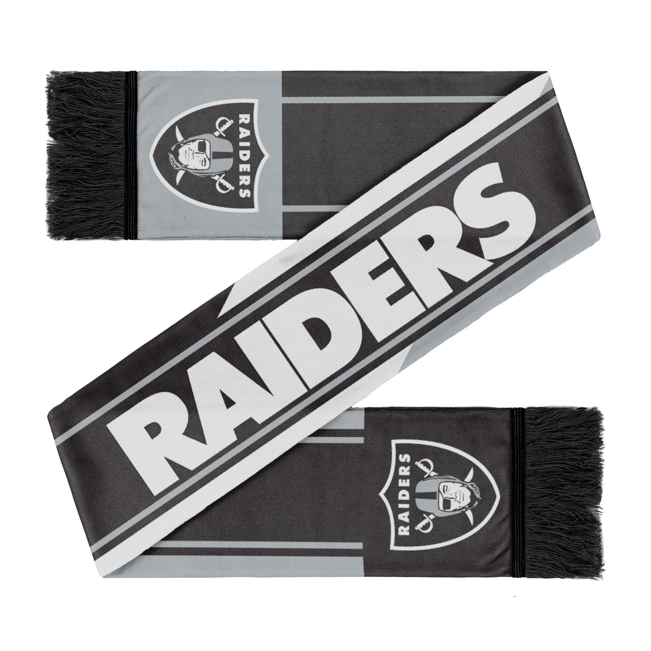 Las Vegas Raiders Colorwave Wordmark Scarf - Dynasty Sports & Framing