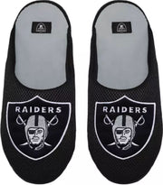 Las Vegas Raiders Big Logo Mesh Slide Slippers - Dynasty Sports & Framing 