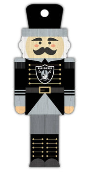 Las Vegas Raiders Wood Nutcracker Ornament - Dynasty Sports & Framing 