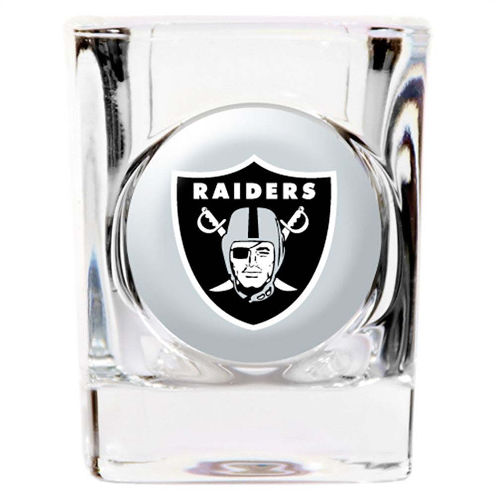 Las Vegas Raiders Square Shot Glass - Dynasty Sports & Framing 