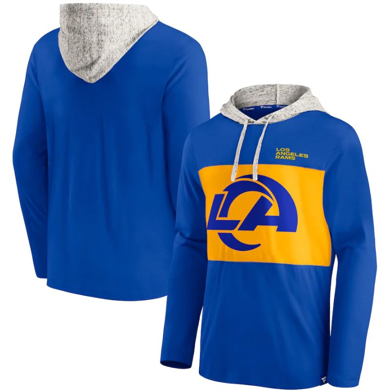 Los Angeles Rams Royal Long Sleeve Hoodie T-Shirt - Dynasty Sports & Framing 