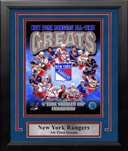 New York Rangers All-Time Greats 8" x 10" Framed Hockey Photo - Dynasty Sports & Framing 