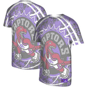 Toronto Raptors Mitchell & Ness Purple Hardwood Classics Jumbotron T-Shirt - Dynasty Sports & Framing 