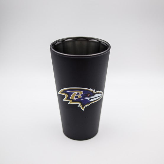 Baltimore Ravens Black Matte Chrome Pint - Dynasty Sports & Framing 