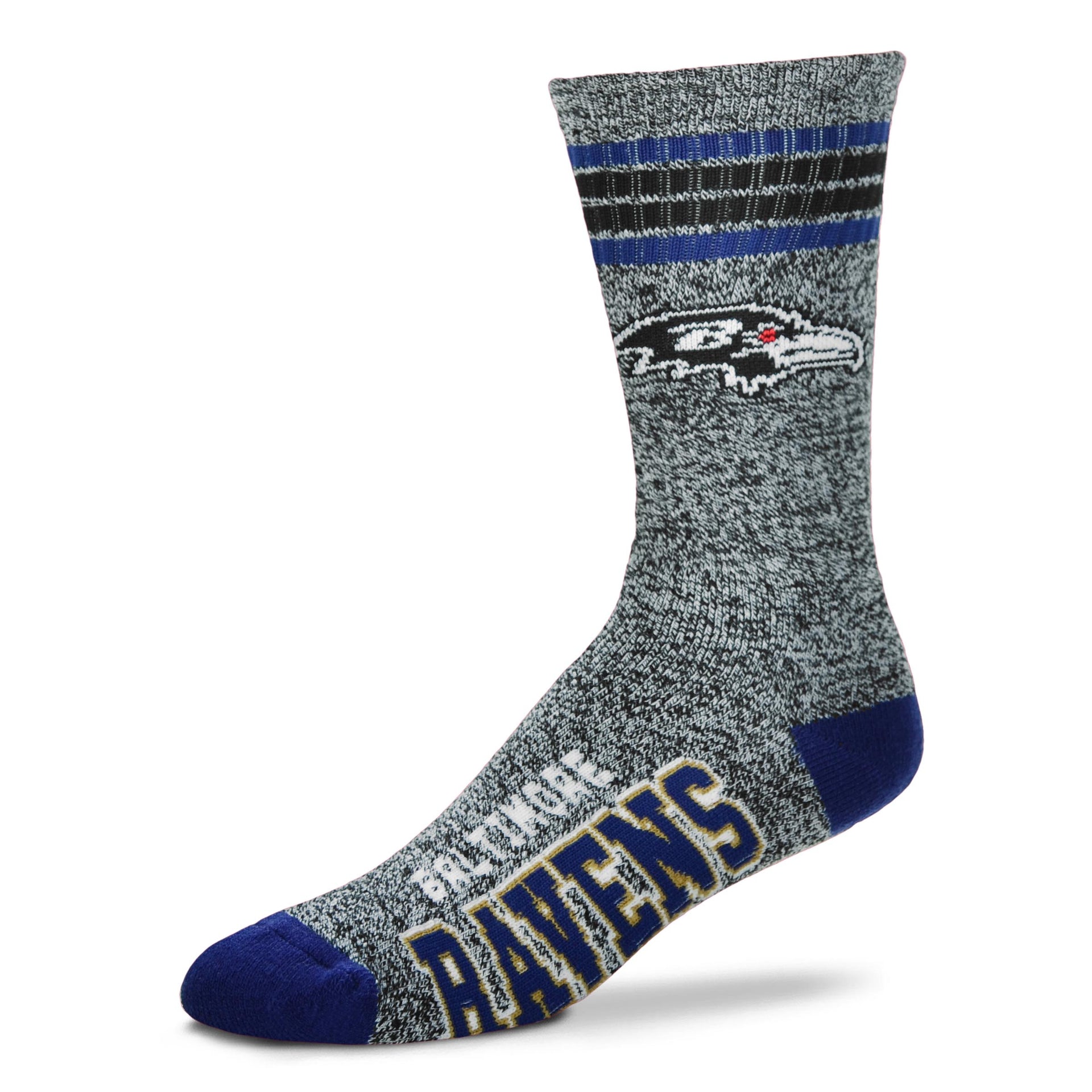 Baltimore Ravens Football Marbled Socks - Dynasty Sports & Framing 