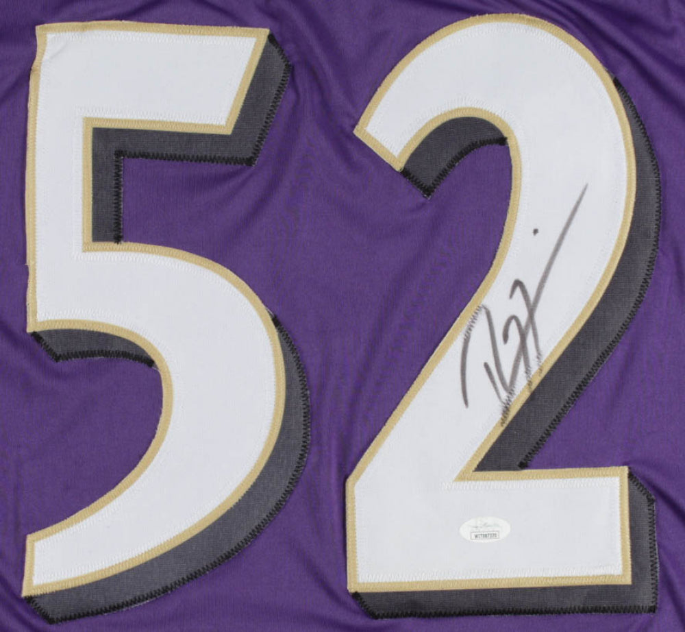 Ray Lewis Baltimore Ravens Autographed Football Jersey - JSA Hologram - Dynasty Sports & Framing 