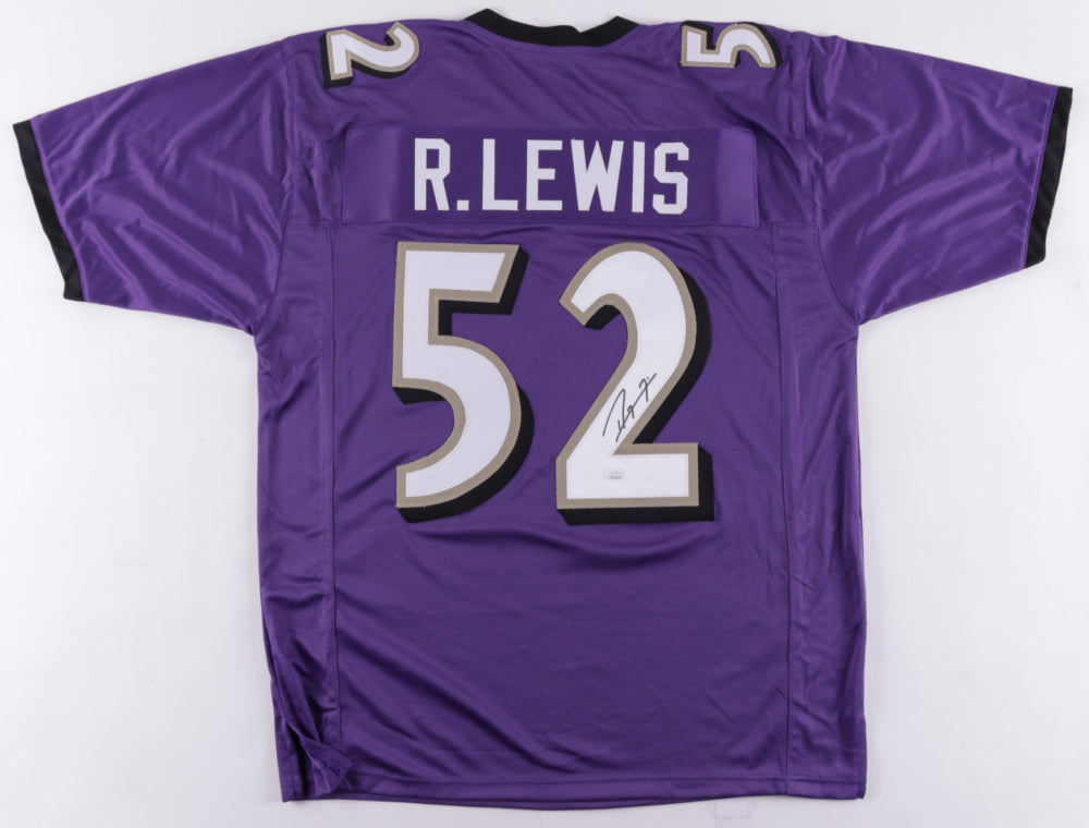 Ray Lewis Baltimore Ravens Autographed Football Jersey - JSA Hologram - Dynasty Sports & Framing 