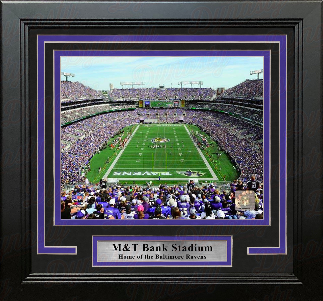 Baltimore Ravens M&T Bank Stadium NFL Football 8" x 10" Framed and Matted Photo - Dynasty Sports & Framing 