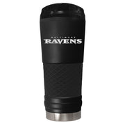 Baltimore Ravens 18 oz. Jr. Stealth Stainless Steel Travel Tumbler - Dynasty Sports & Framing 