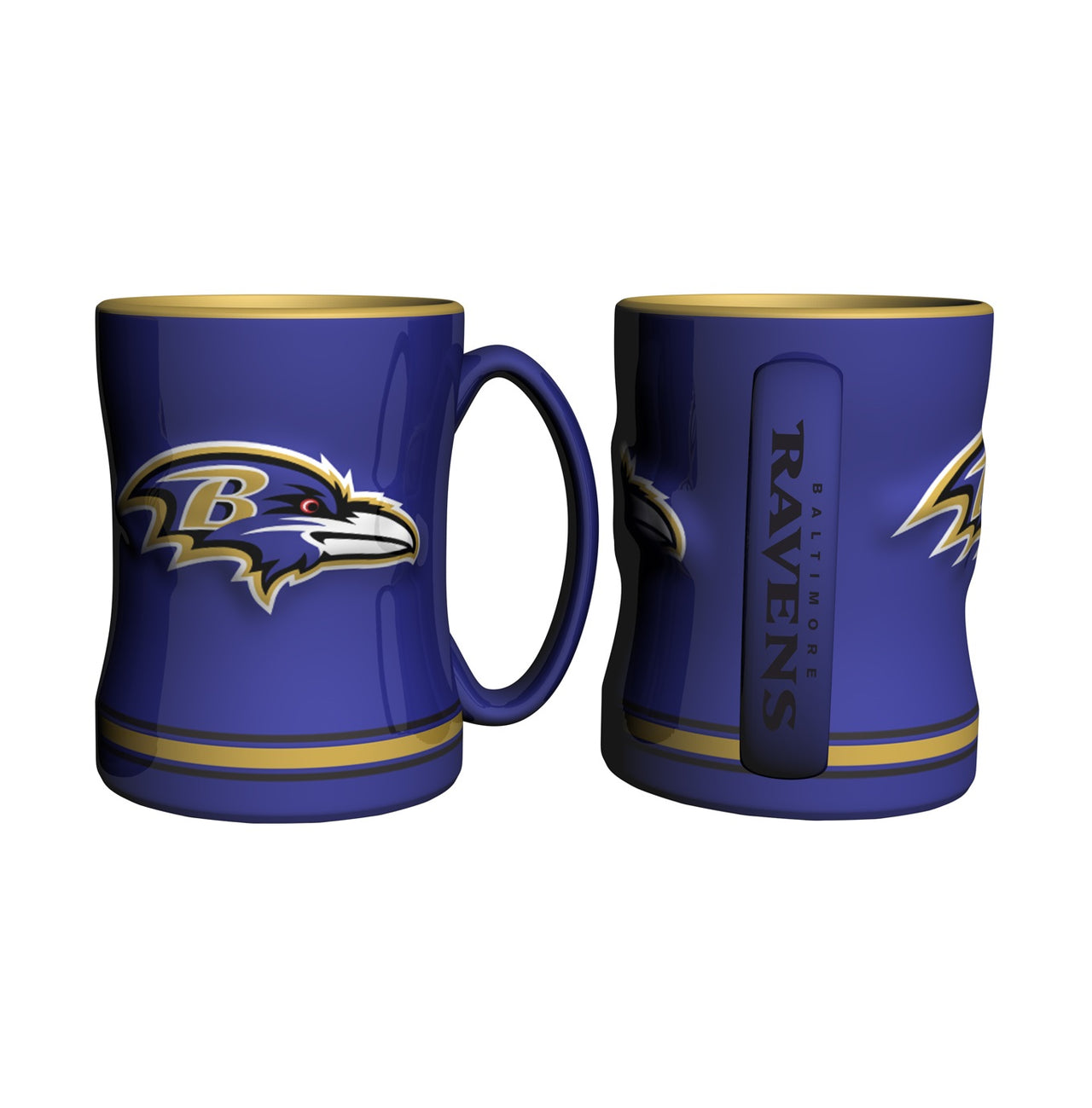 Baltimore Ravens NFL Football Logo Relief 14 oz. Mug - Dynasty Sports & Framing 