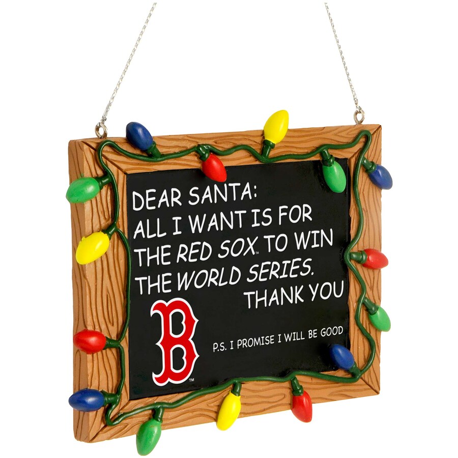 Boston Red Sox Chalkboard Sign Ornament - Dynasty Sports & Framing 