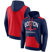 Boston Red Sox Navy/Red Chip In Pullover Hoodie - Dynasty Sports & Framing 