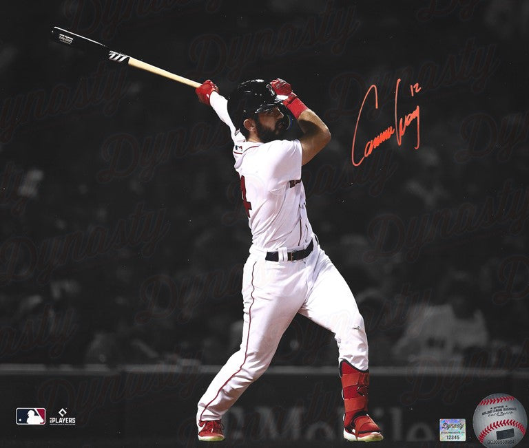 Connor Wong 1st Home Run Boston Red Sox Autographed 16" x 20" Spotlight Baseball Photo - Red Sig