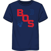 Boston Red Sox Fundamentals Record Shattered T-Shirt - Navy - Dynasty Sports & Framing 