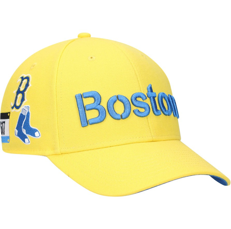Boston Red Sox '47 City Connect MVP Adjustable Hat - Gold - Dynasty Sports & Framing 