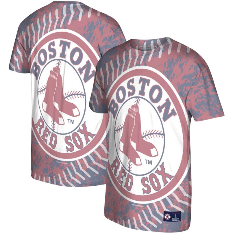 Boston Red Sox Mitchell & Ness Red Jumbotron T-Shirt - Dynasty Sports & Framing 