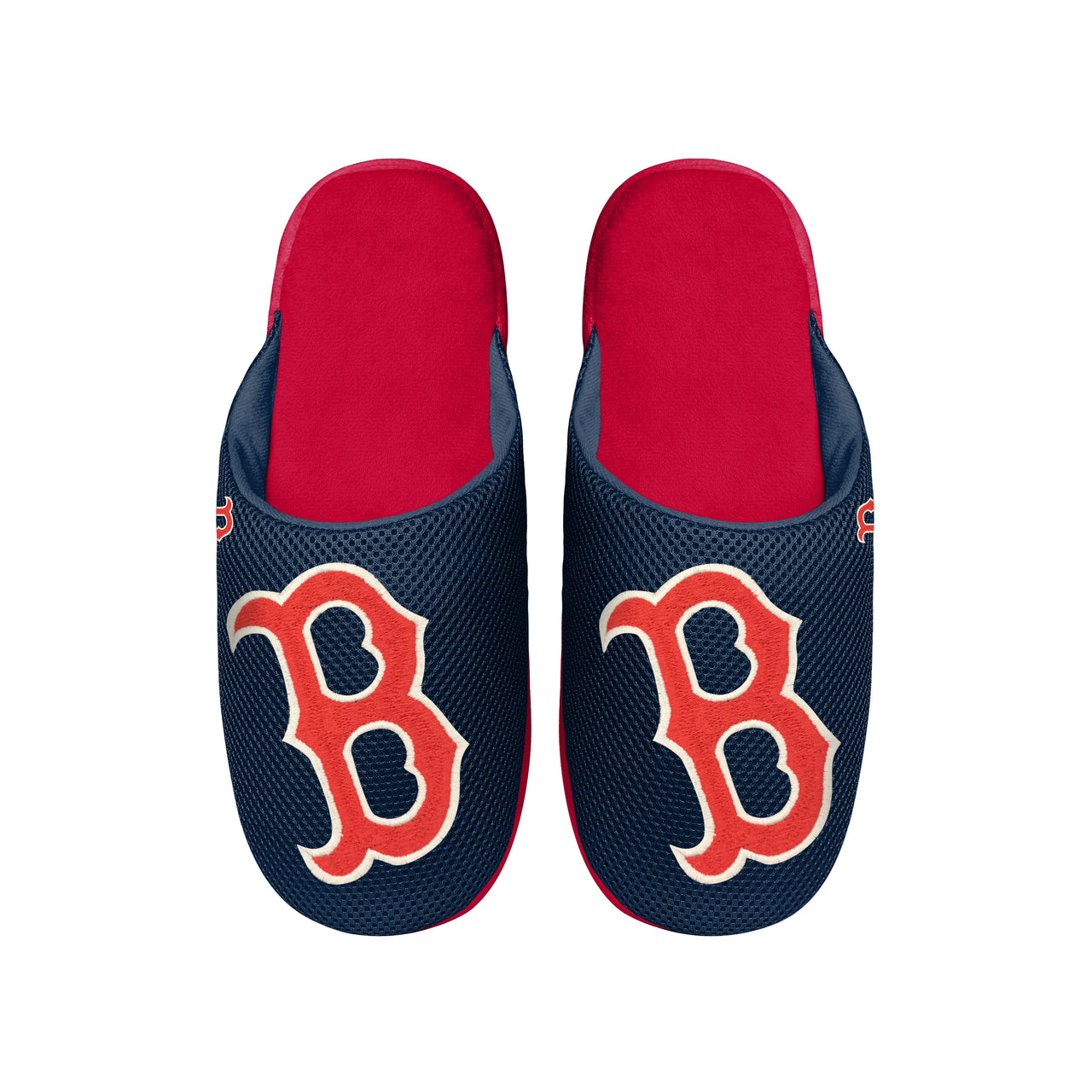 Boston Red Sox Big Logo Mesh Slide Slippers - Dynasty Sports & Framing