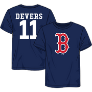 Rafael Devers Boston Red Sox Logo Graphic T-Shirt - Navy - Dynasty Sports & Framing 