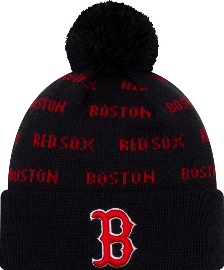 Boston Red Sox Repeat Cuffed Pom Youth Knit Hat - Dynasty Sports & Framing 
