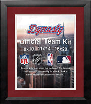 MLB Baseball Photo Picture Frame Kit - Minnesota Twins (Red Matting, White Trim) - Dynasty Sports & Framing 