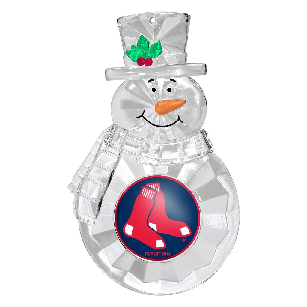 Boston Red Sox Snowman Holiday Ornament - Dynasty Sports & Framing 