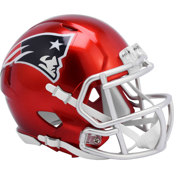 New England Patriots Flash Alternative Riddell Speed Mini Helmet - Dynasty Sports & Framing 