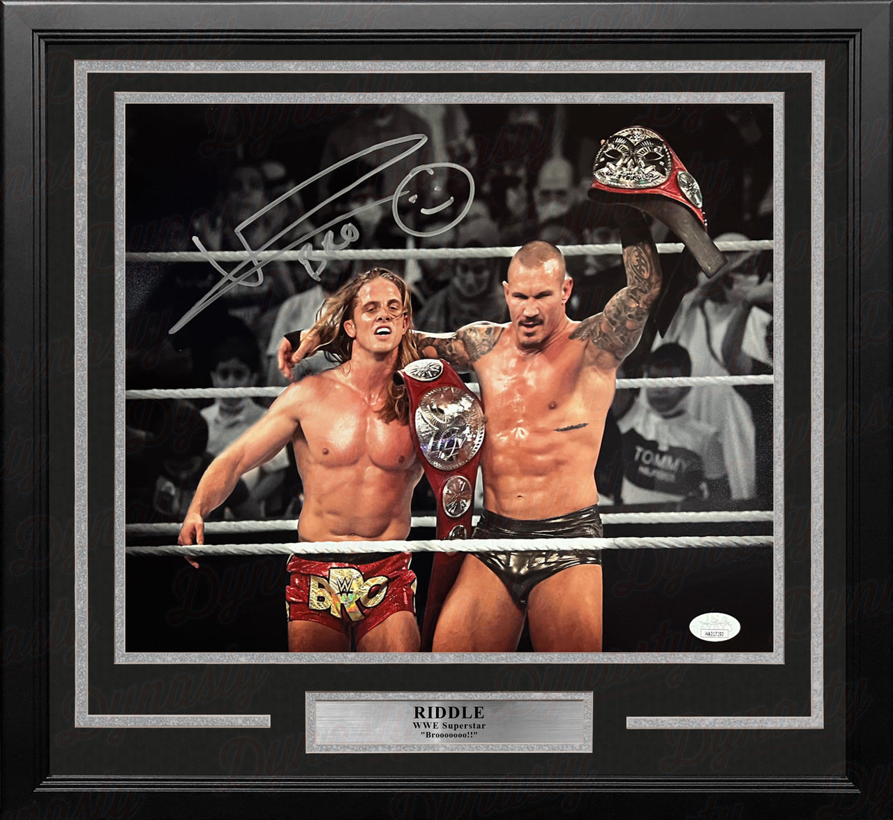 Riddle RK-Bro Autographed Framed WWE Wrestling Photo - Dynasty Sports & Framing 