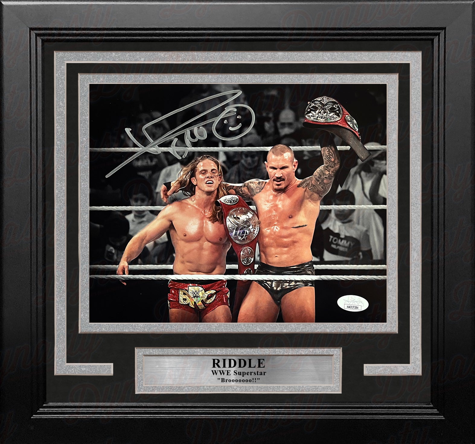 Riddle RK-Bro Autographed Framed WWE Wrestling Photo - Dynasty Sports & Framing 