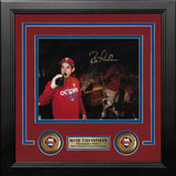 Rob Thomson 2022 NL Champions Locker Room Philadelphia Phillies Autographed 8x10 Framed Photo - Dynasty Sports & Framing 