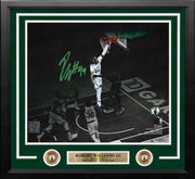 Robert Williams III Blocks Steph Curry Boston Celtics Autographed Framed Basketball Photo - Dynasty Sports & Framing 