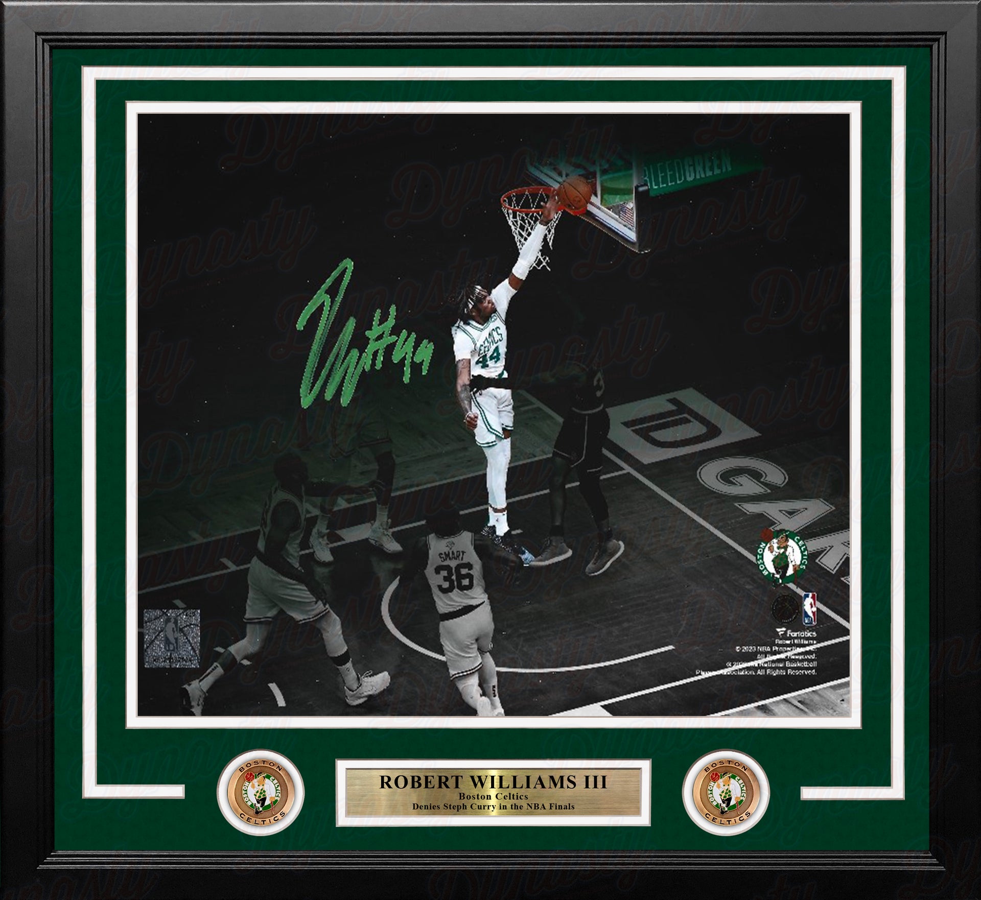 Hall of Framers - Curry signed and framed jersey, certified by