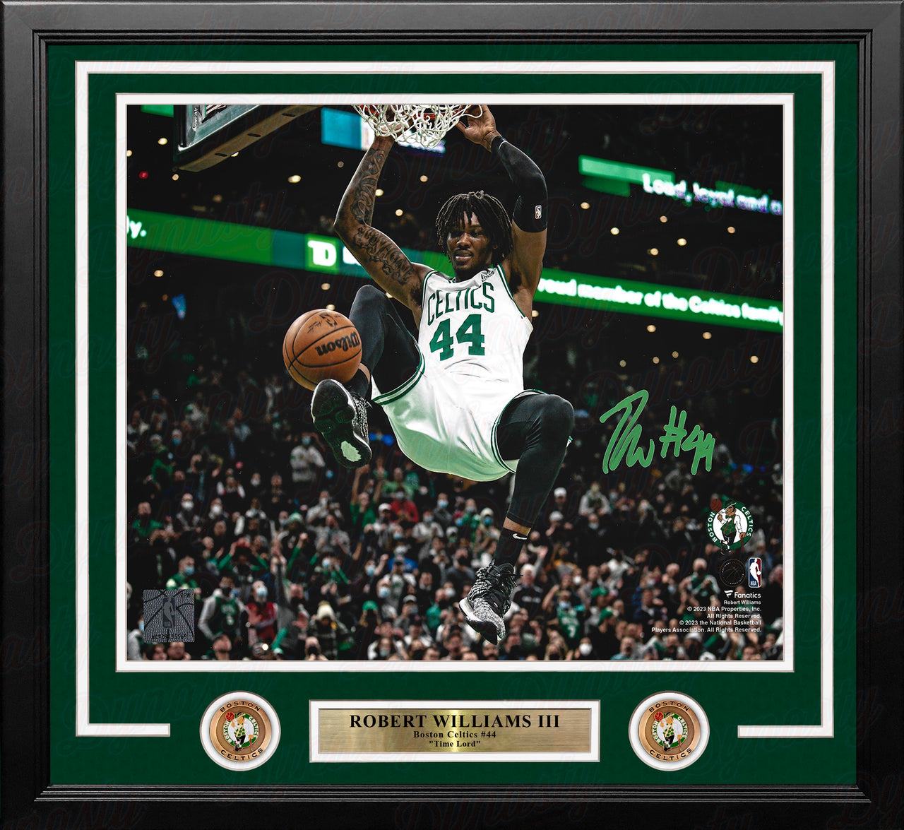 Robert Williams III Slam Dunk Boston Celtics Autographed Framed Basketball Photo - Dynasty Sports & Framing 