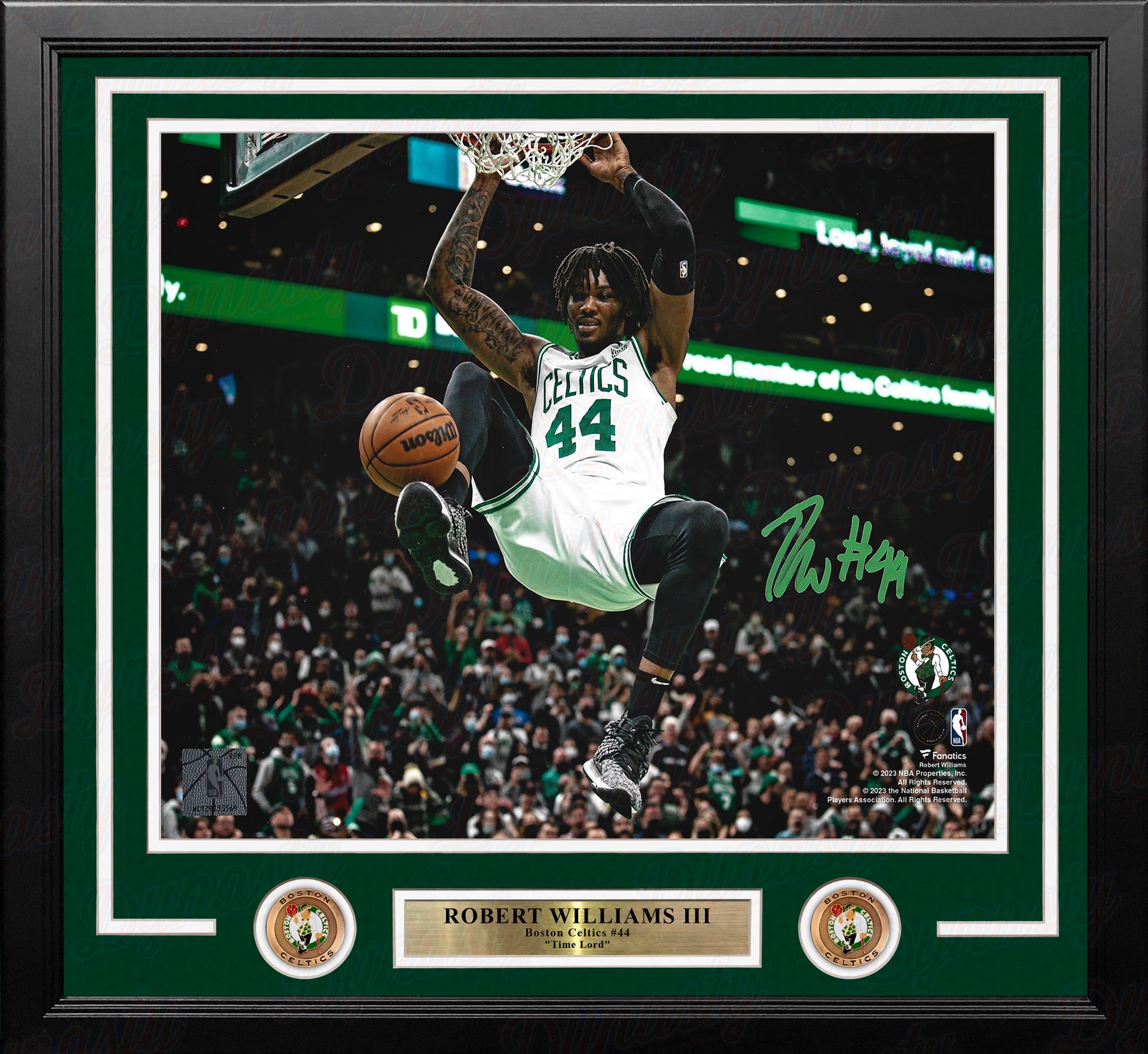 Robert Williams III Slam Dunk Boston Celtics Autographed Framed Basketball Photo - Dynasty Sports & Framing 