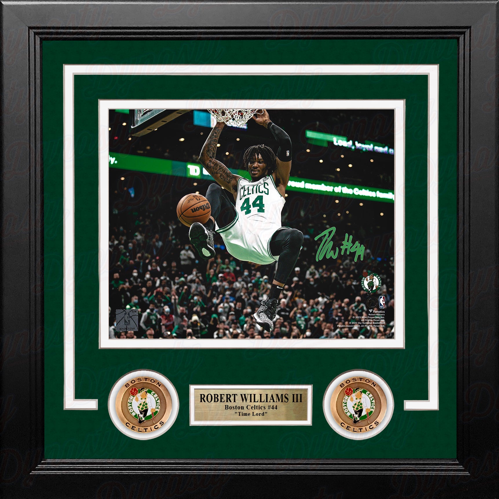 Robert Williams III Slam Dunk Boston Celtics Autographed Framed Basketball Photo - Dynasty Sports & Framing 