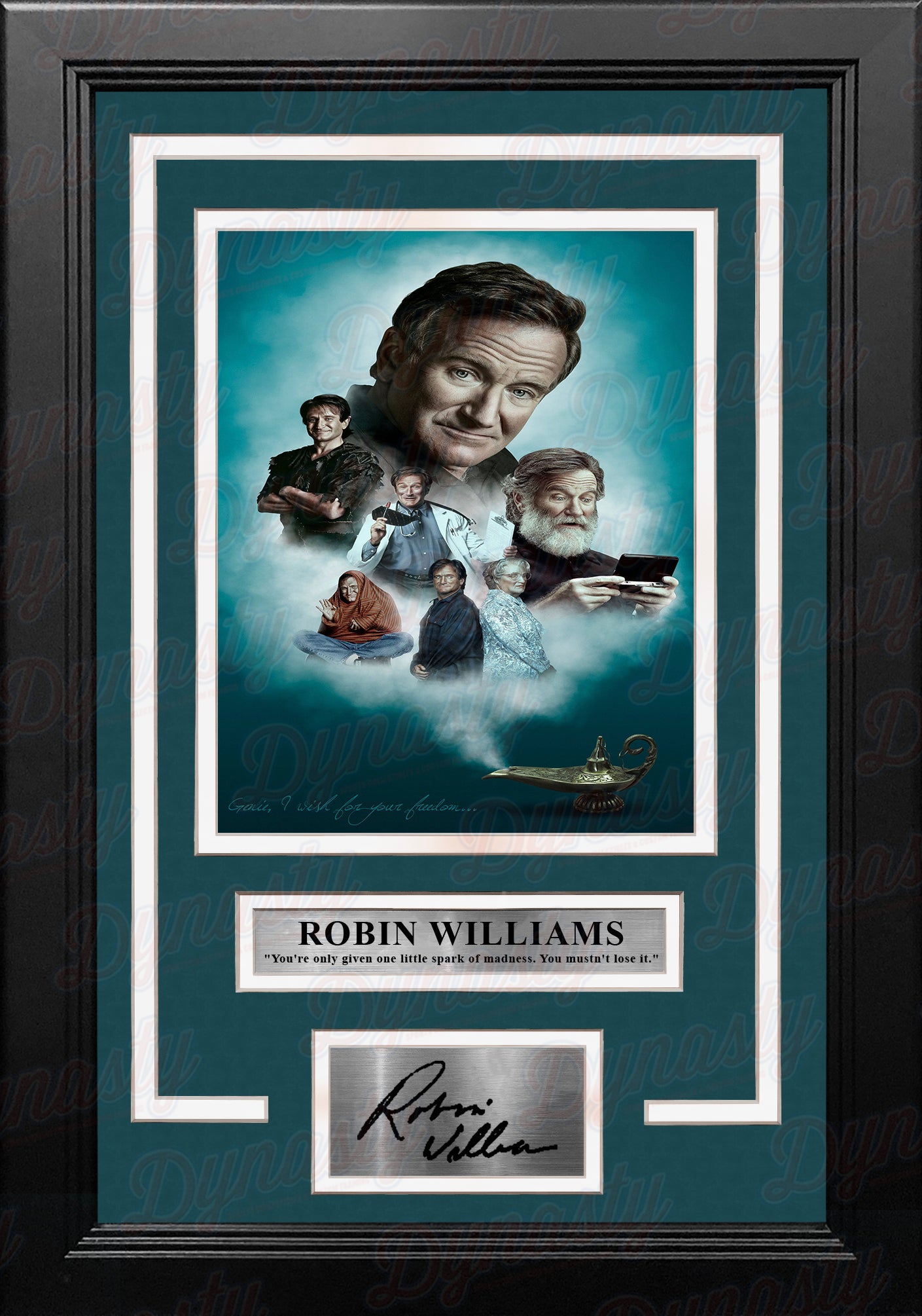 Robin Williams 8" x 10" Framed Collage Photo with Engraved Autograph - Dynasty Sports & Framing 