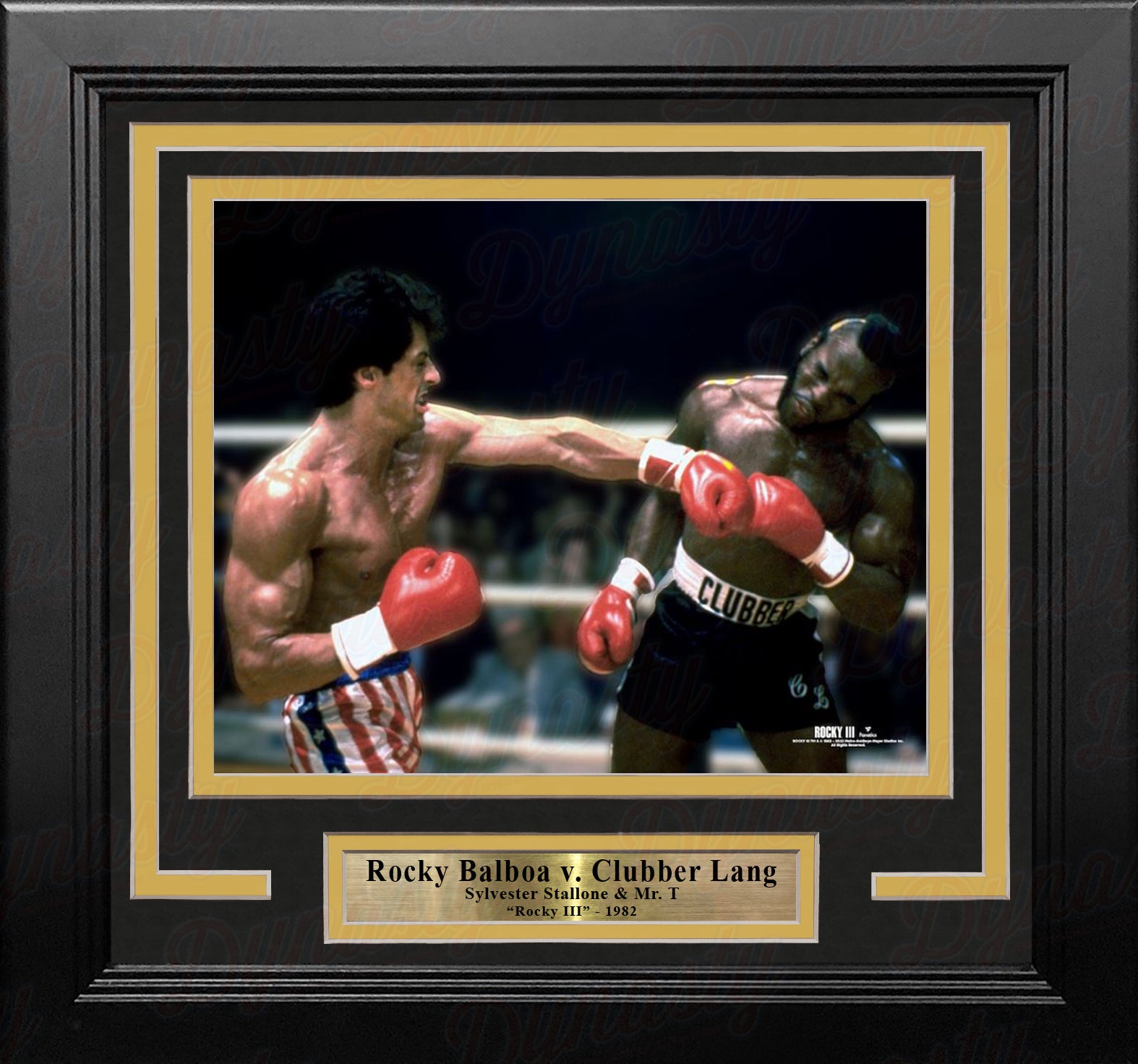 Rocky Balboa v. Clubber Lang 8" x 10" Framed Movie Photo - Dynasty Sports & Framing 