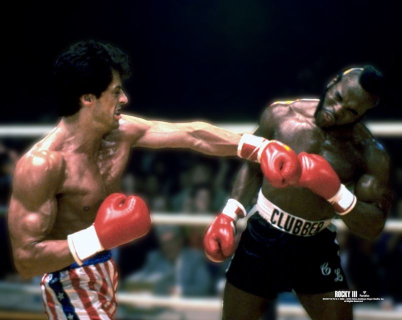 Rocky Balboa v. Clubber Lang 8" x 10" Movie Photo - Dynasty Sports & Framing 
